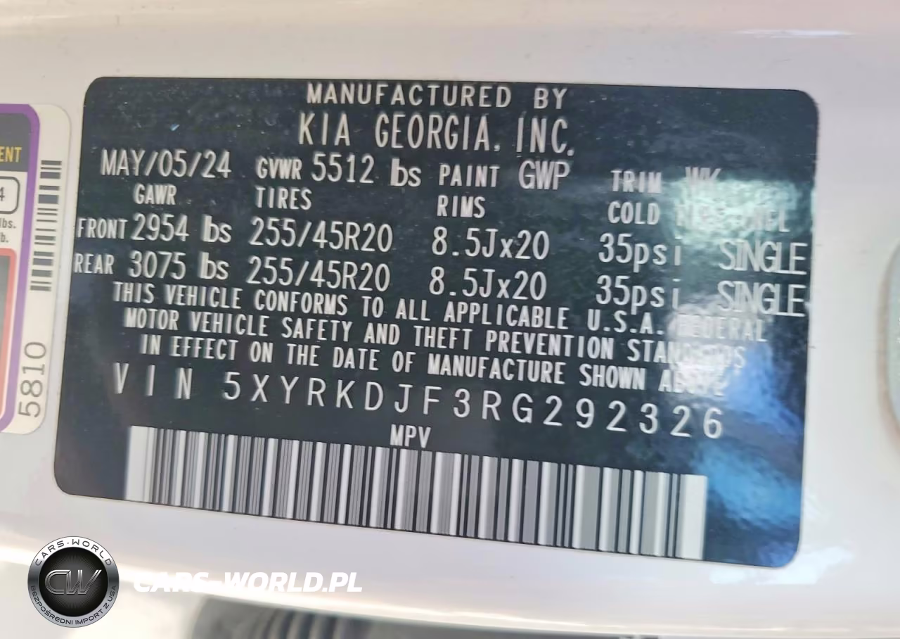 2024 Kia Sorento X-Line Sx Prestige VIN:5XYRKDJF3RG292326 - 13