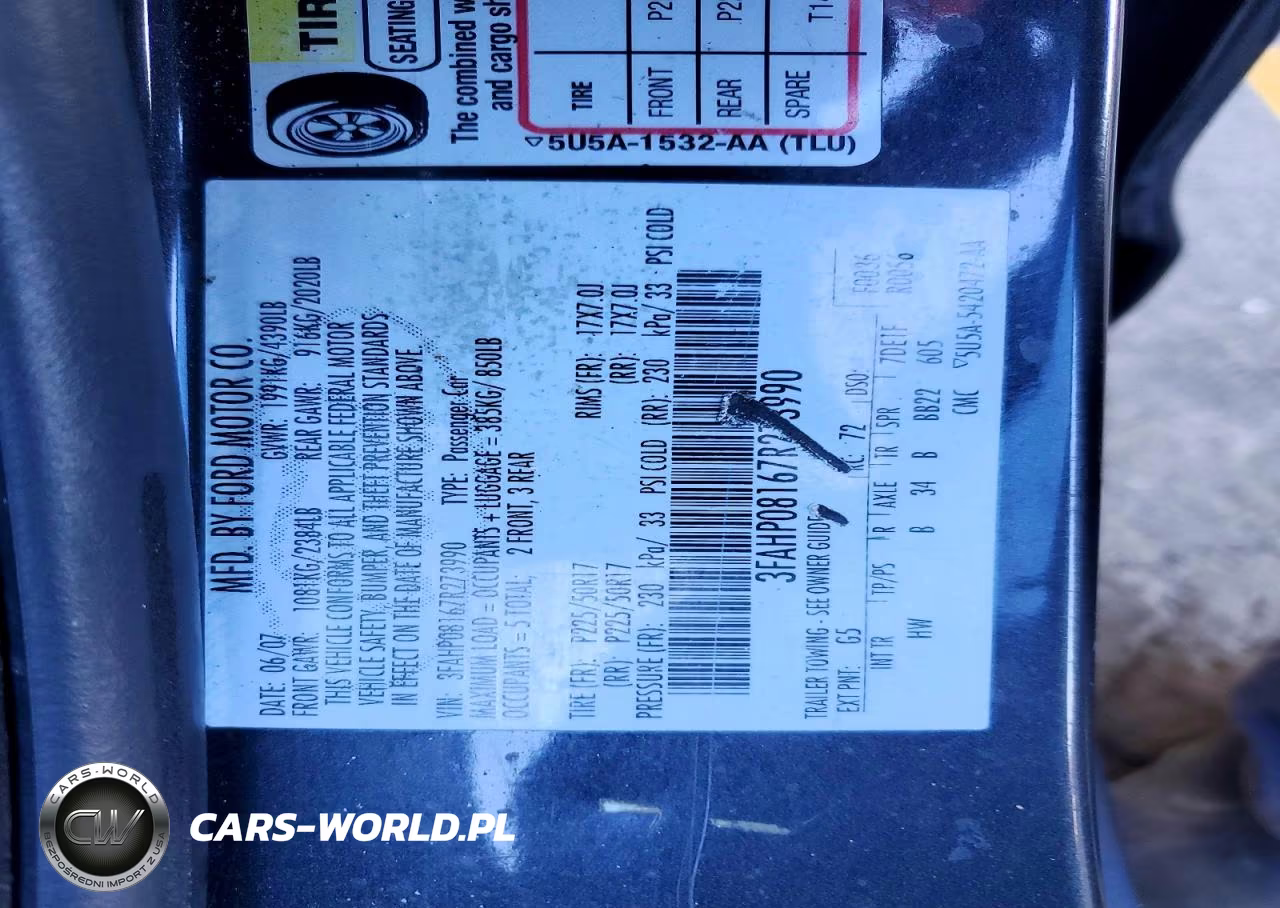 2007 Ford Fusion Sel VIN:3FAHP08167R273990 - 12