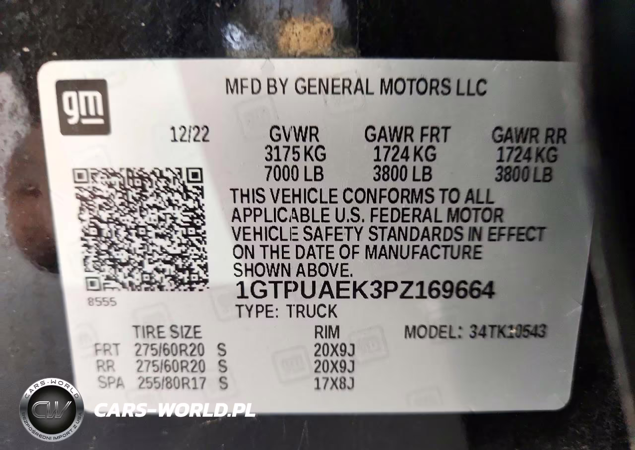 2023 GMC Sierra K1500 VIN:1GTPUAEK3PZ169664 - 12