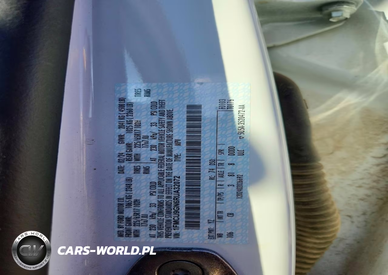 2024 Ford Escape Active VIN:1FMCU9GN6RUA32072 - 12