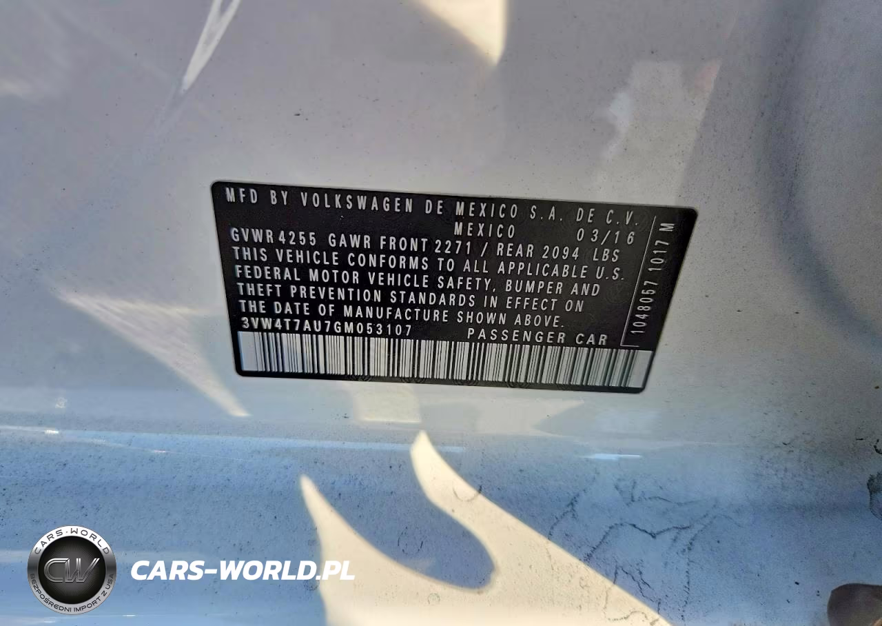 2016 Volkswagen Gti S-Se VIN:3VW4T7AU7GM053107 - 12