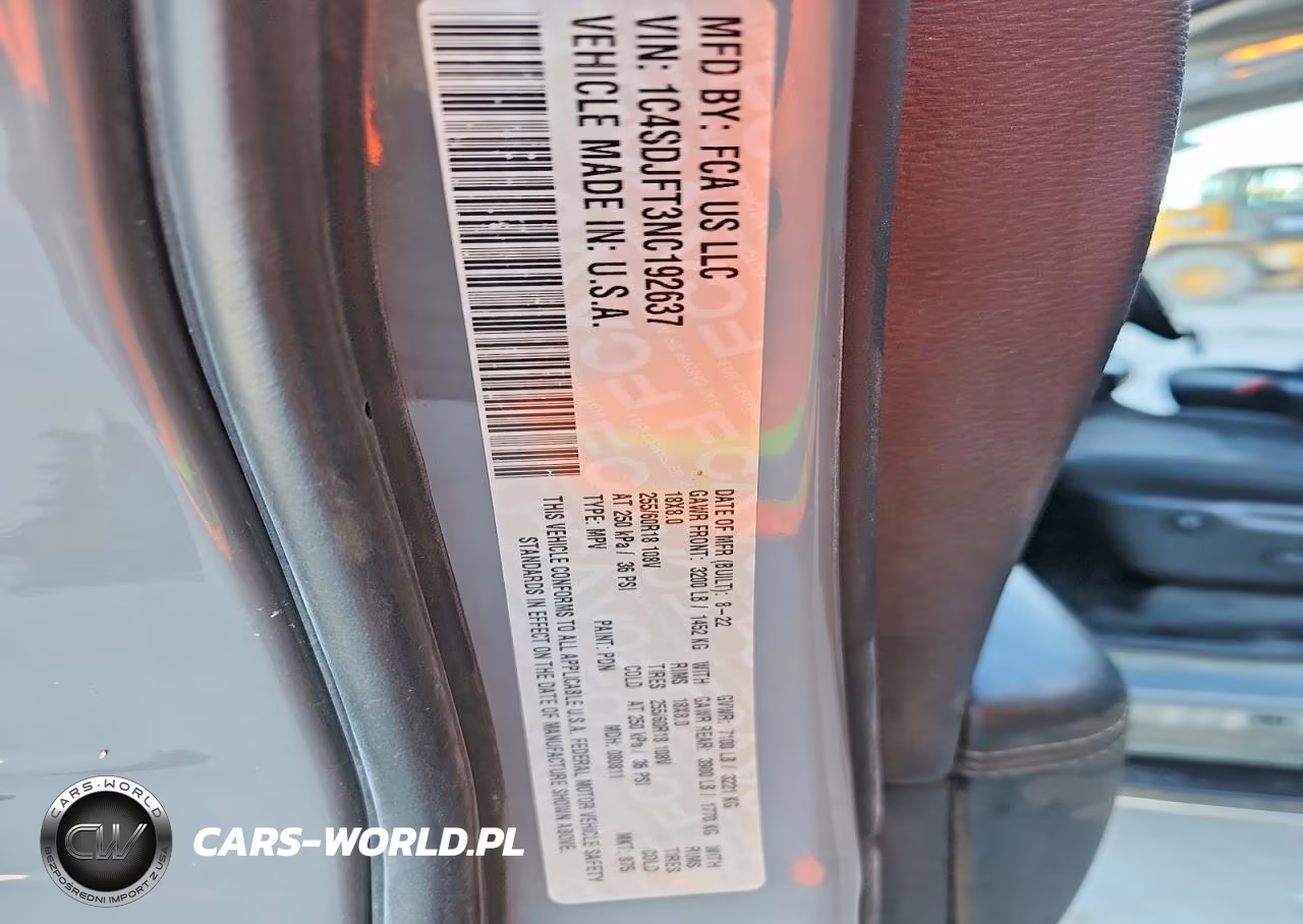 2022 Dodge Durango Pursuit VIN:1C4SDJFT3NC192637 - 14