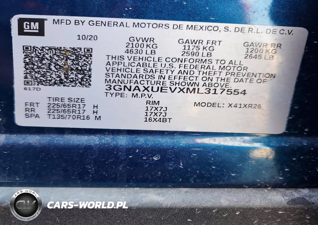 2021 Chevrolet Equinox Lt VIN:3GNAXUEVXML317554 - 13