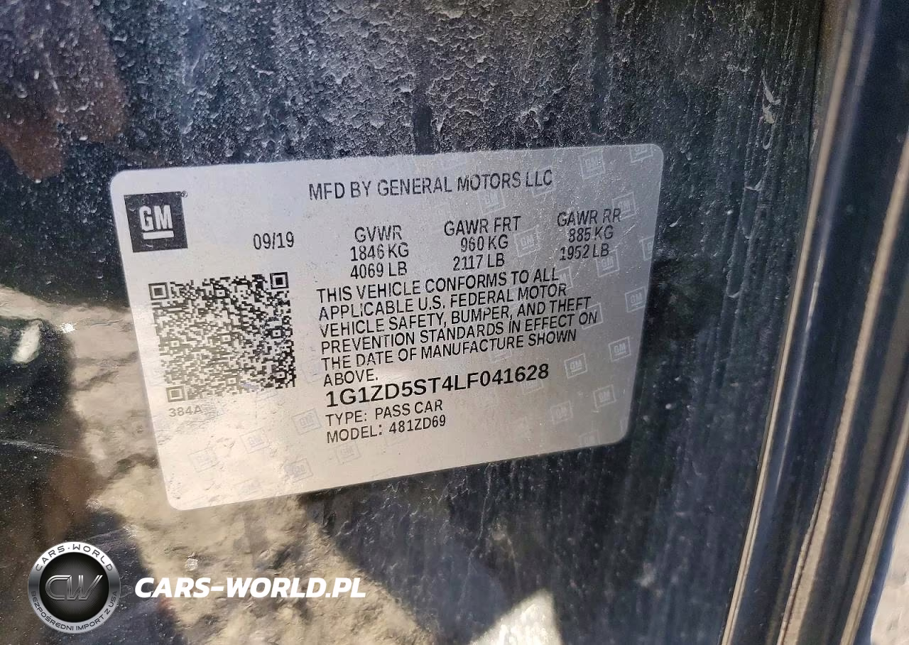 2020 Chevrolet Malibu Lt VIN:1G1ZD5ST4LF041628 - 13