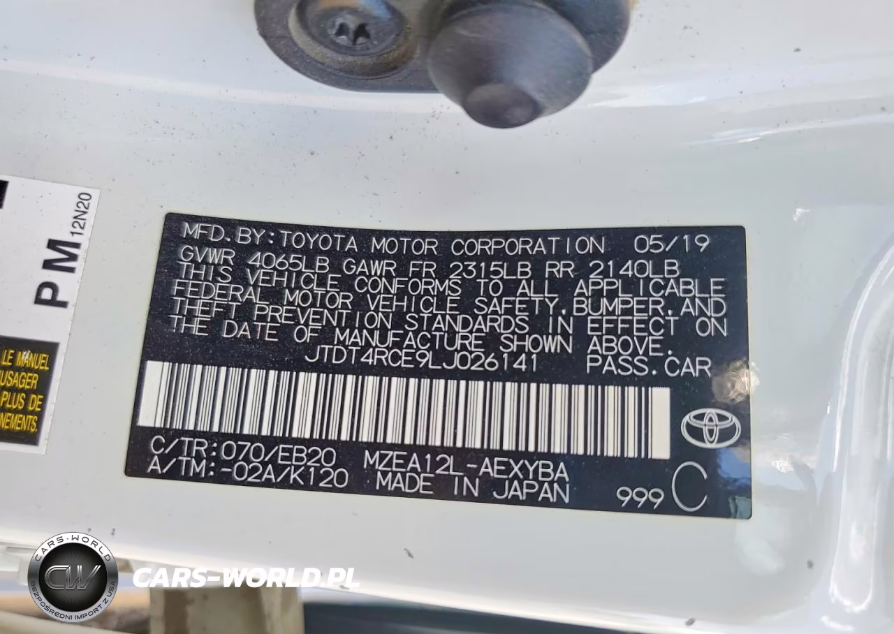 2020 Toyota Corolla Xse VIN:JTDT4RCE9LJ026141 - 12
