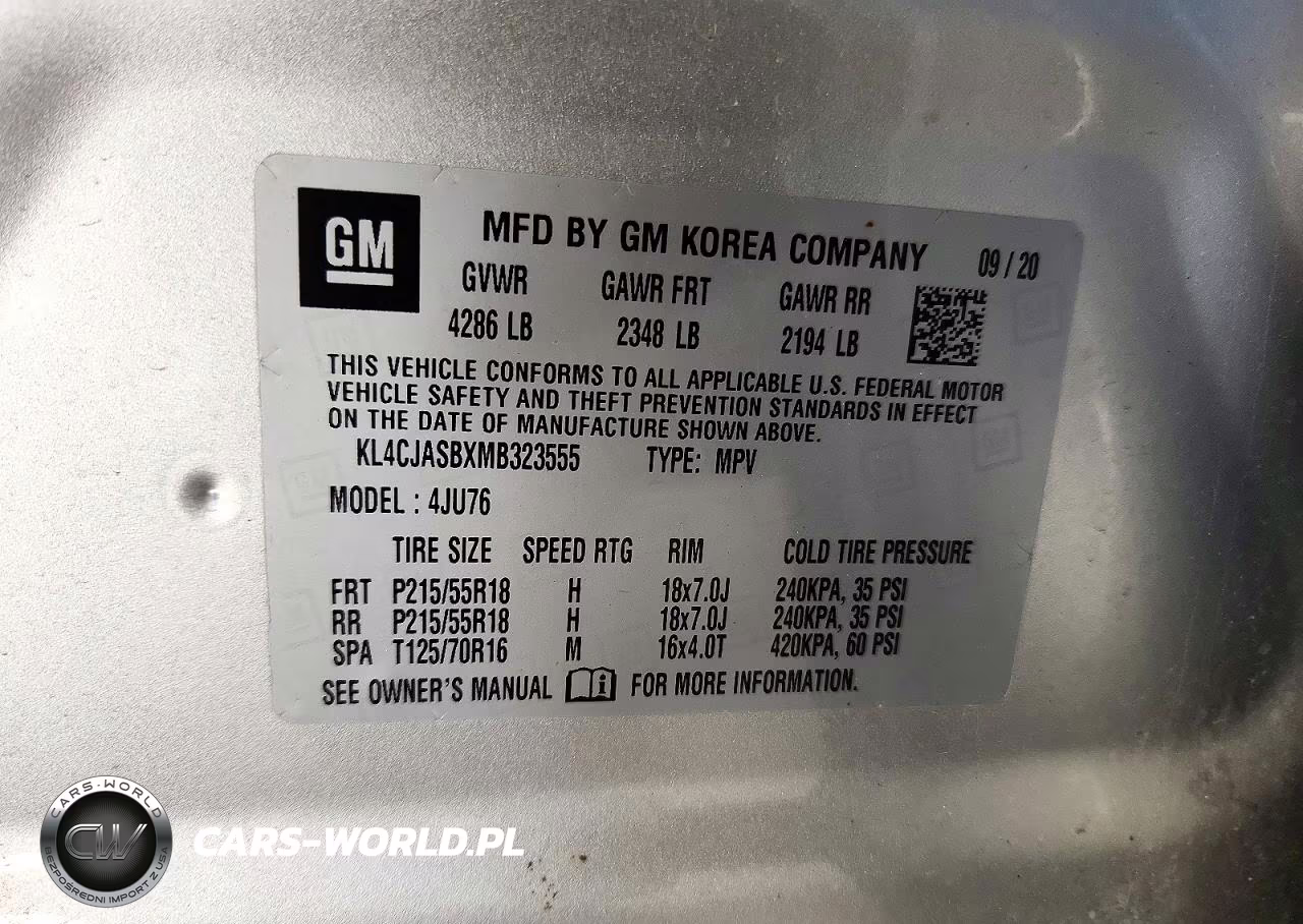 2021 Buick Encore Preferred VIN:KL4CJASBXMB323555 - 14