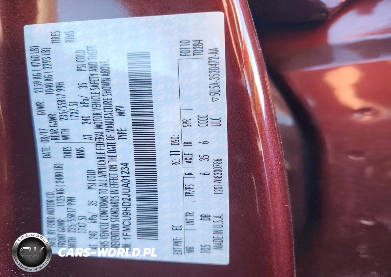 2018 Ford Escape Sel VIN:1FMCU9HD2JUA01234 - 13