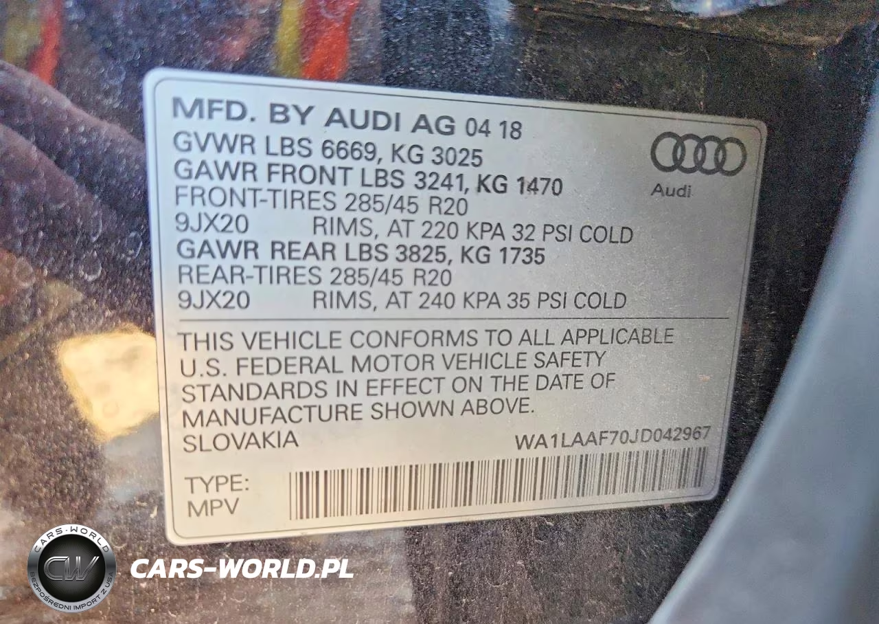 2018 Audi Q7 Premium Plus VIN:WA1LAAF70JD042967 - 13