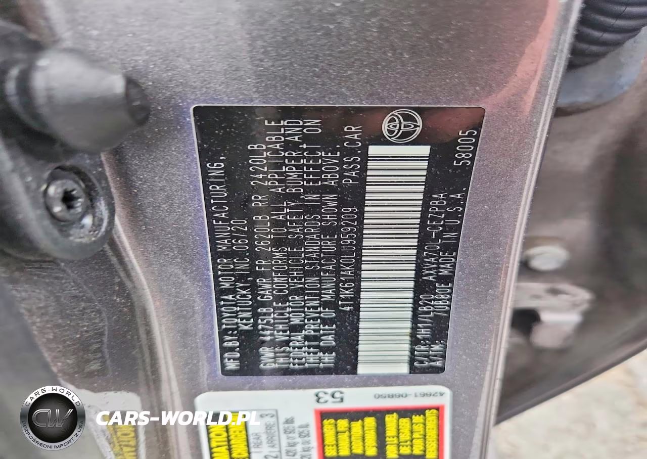 2020 Toyota Camry Xse VIN:4T1K61AK0LU959209 - 13