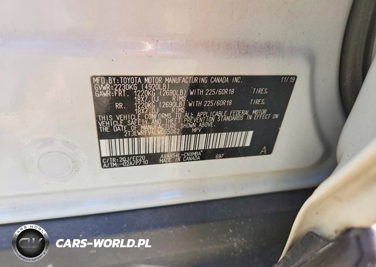 2020 Toyota Rav4 Xse VIN:2T3EWRFV4LW055062 - 13