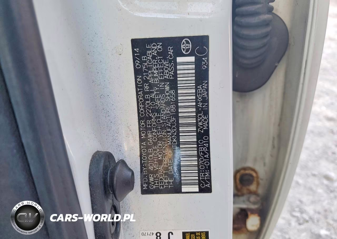 2015 Toyota Prius Two VIN:JTDKN3DU3F1881658 - 12