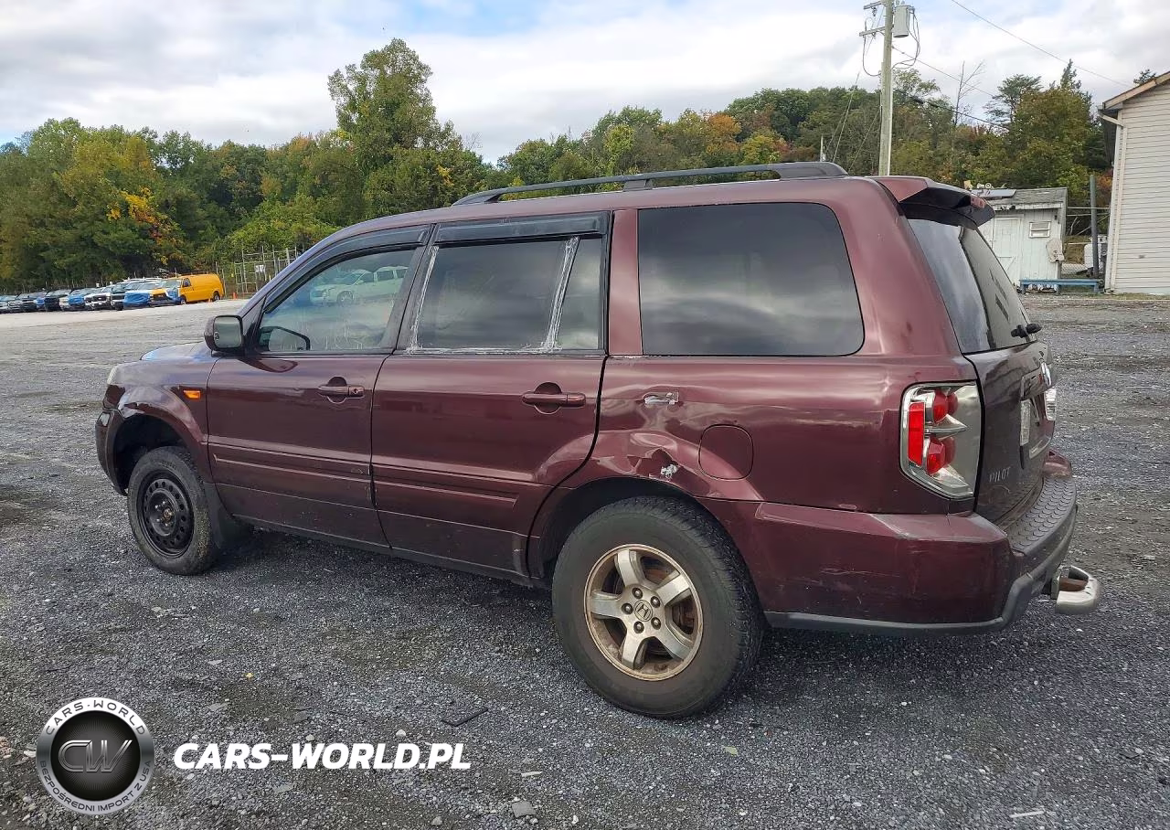 2007 Honda Pilot Exl VIN:2HKYF18697H537754 - 2