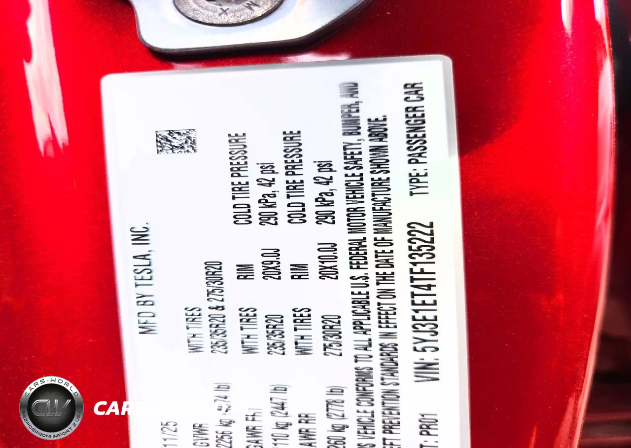 2026 Tesla Model 3 VIN:5YJ3E1ET4TF135222 - 12