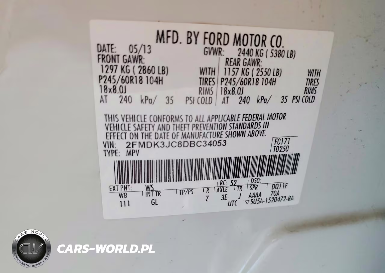2013 Ford Edge Sel VIN:2FMDK3JC8DBC34053 - 13