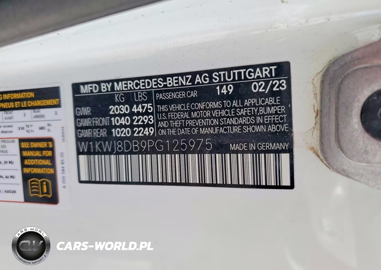 2023 Mercedes-Benz C 300 VIN:W1KWJ8DB9PG125975 - 12