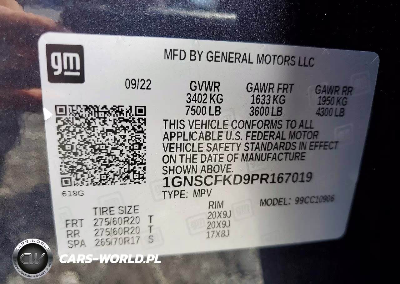 2023 Chevrolet Suburban C1500 Premier VIN:1GNSCFKD9PR167019 - 12