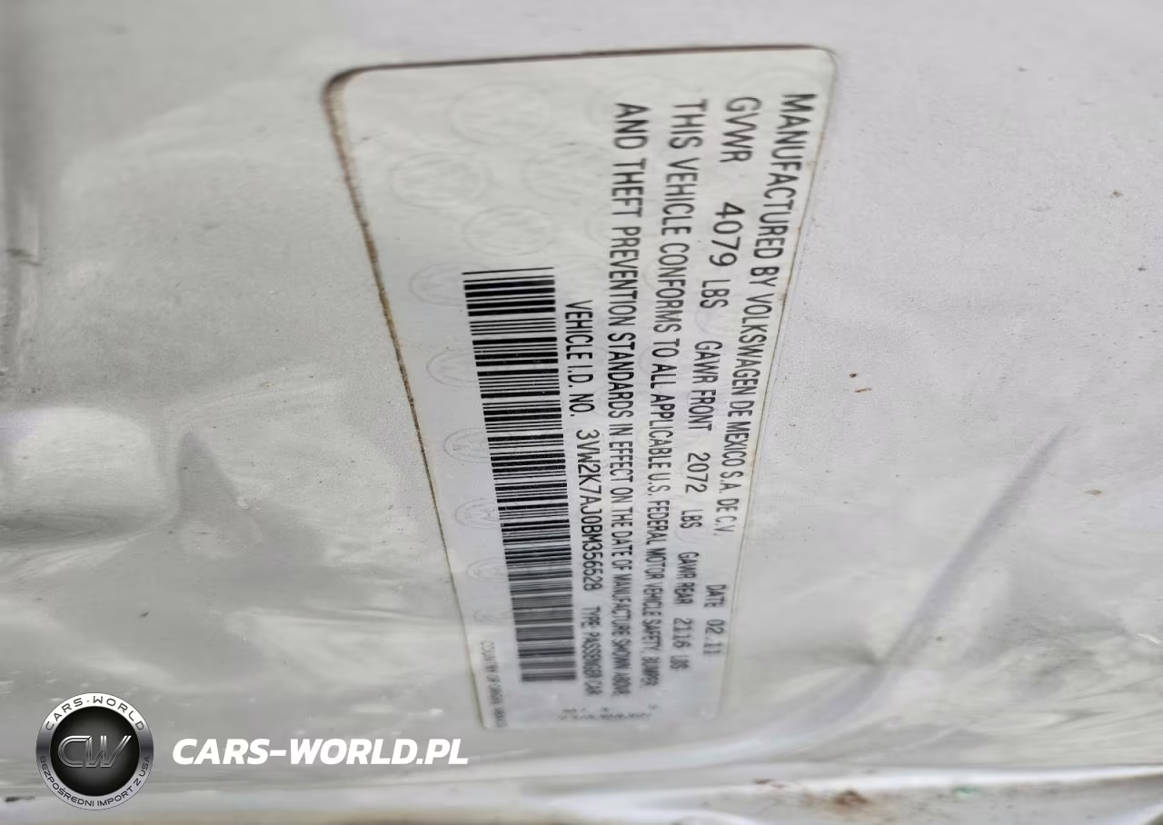 2011 Volkswagen Jetta Base VIN:3VW2K7AJ0BM356528 - 13