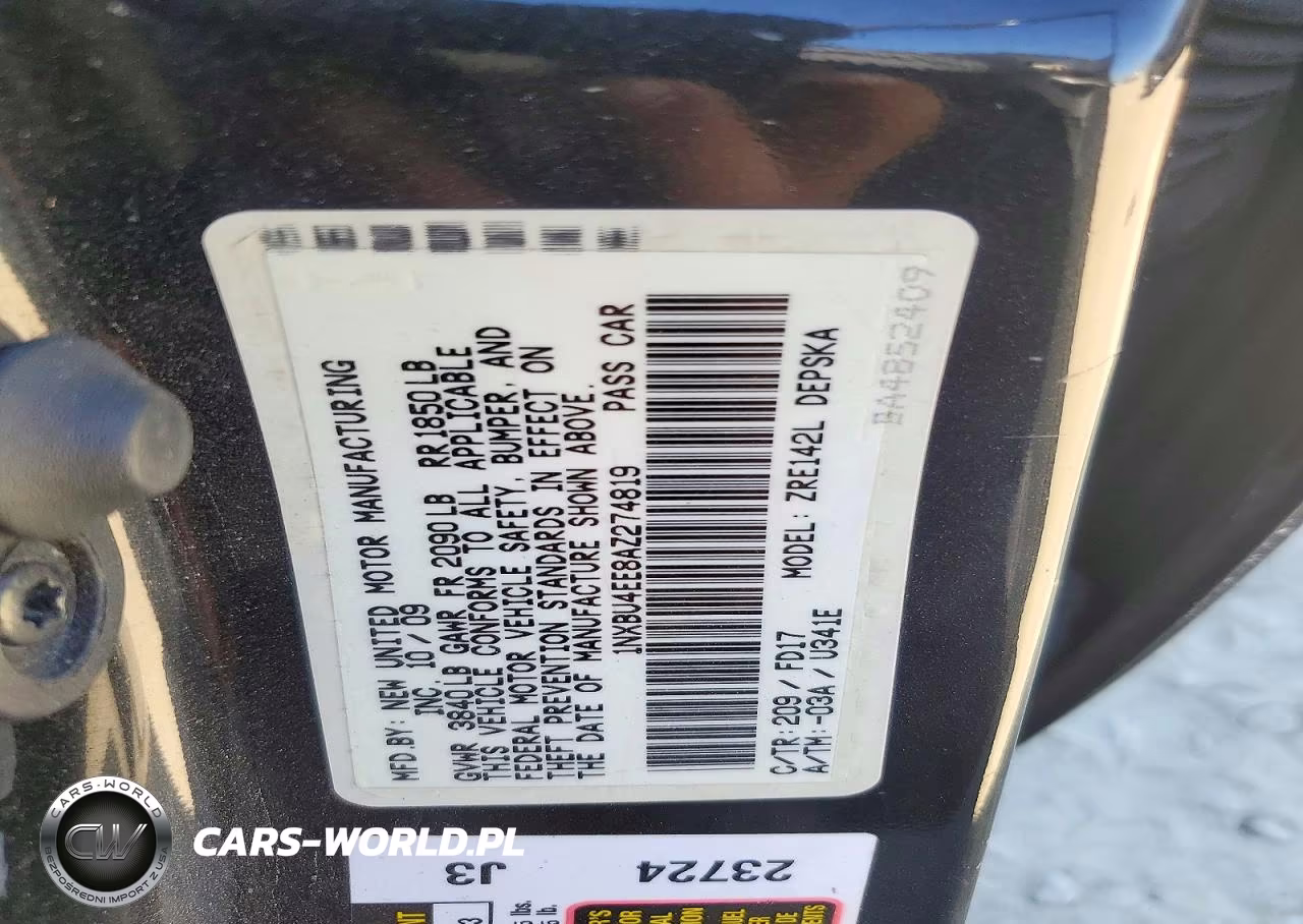 2010 Toyota Corolla S VIN:1NXBU4EE8AZ274819 - 12