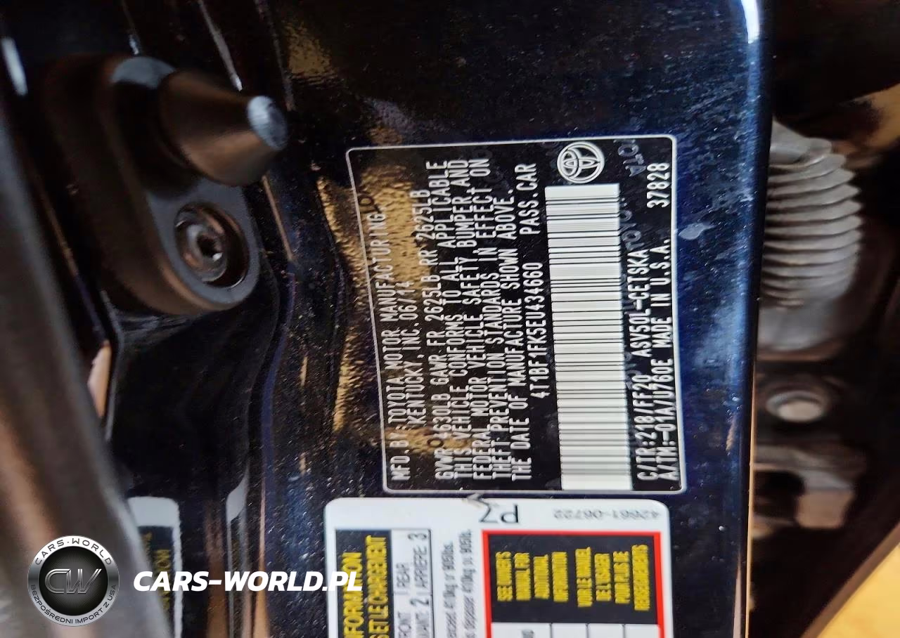 2014 Toyota Camry L VIN:4T1BF1FK5EU434660 - 13