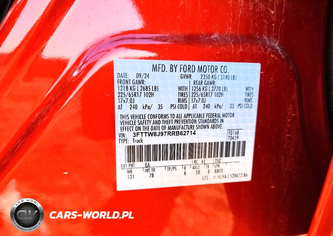 2024 Ford Maverick Xlt VIN:3FTTW8J97RRB62714 - 12