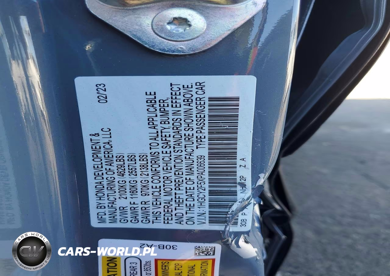 2023 Honda Accord Hybrid Sport VIN:1HGCY2F5XPA006639 - 13
