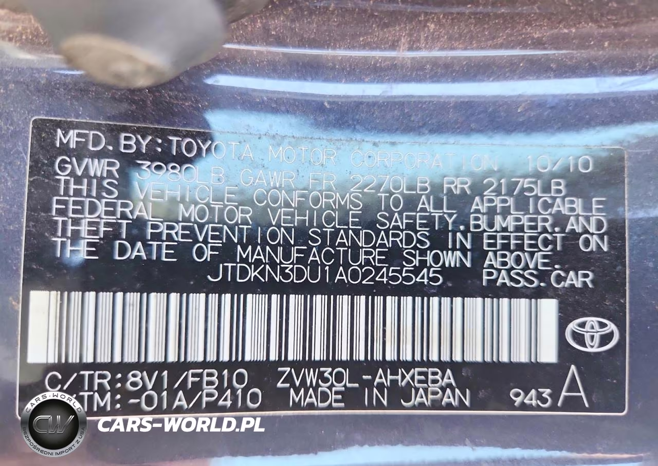 2010 Toyota Prius VIN:JTDKN3DU1A0245545 - 13