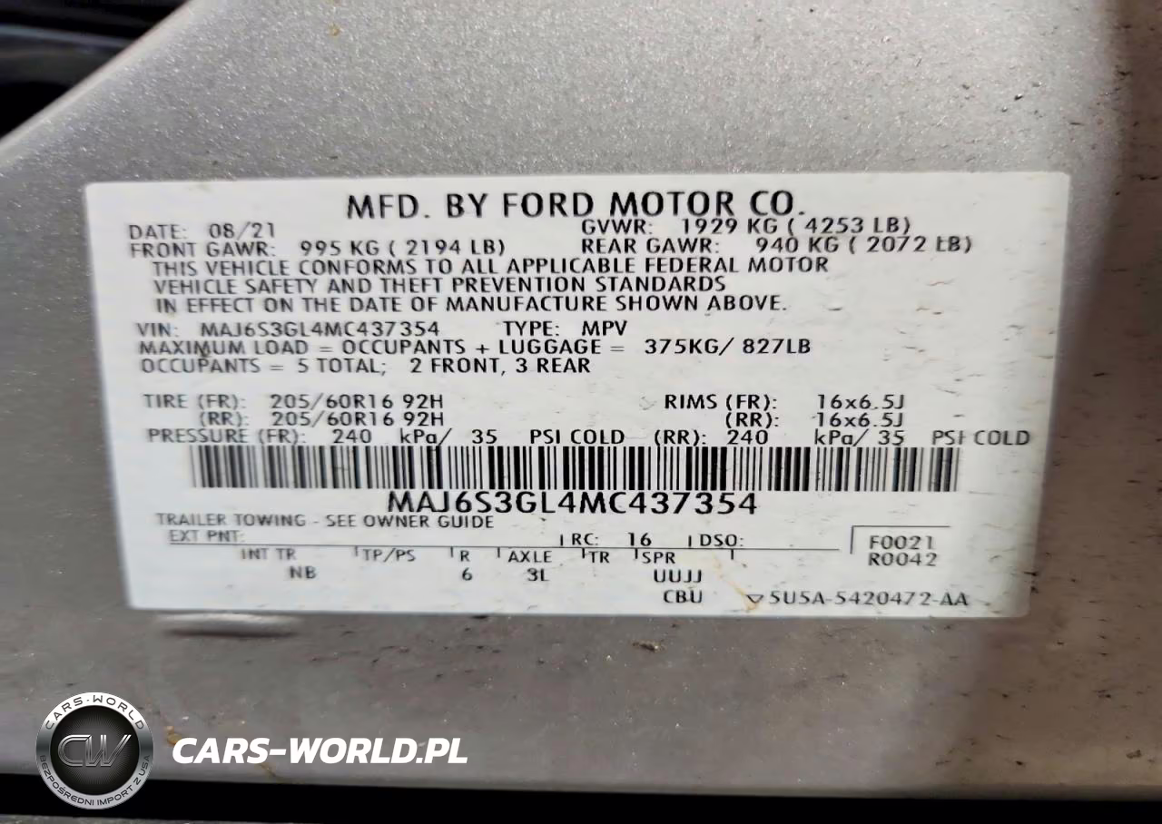 2021 Ford Ecosport Se VIN:MAJ6S3GL4MC437354 - 13