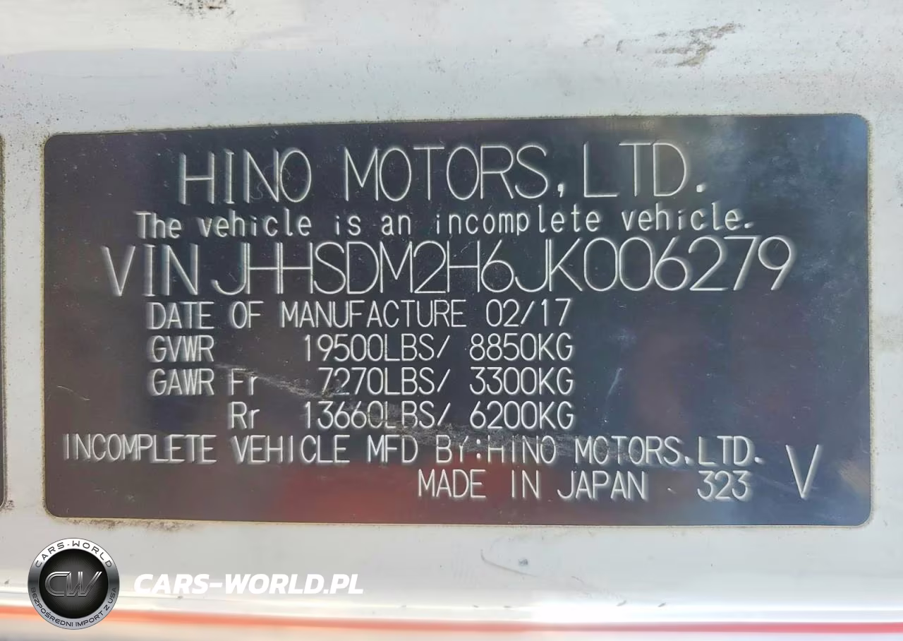 2018 Hino Xjc740 Box Truck VIN:JHHSDM2H6JK006279 - 13