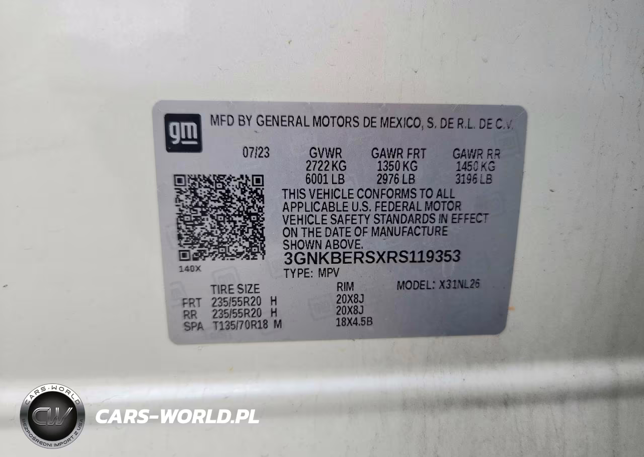 2024 Chevrolet Blazer Rs VIN:3GNKBERSXRS119353 - 13