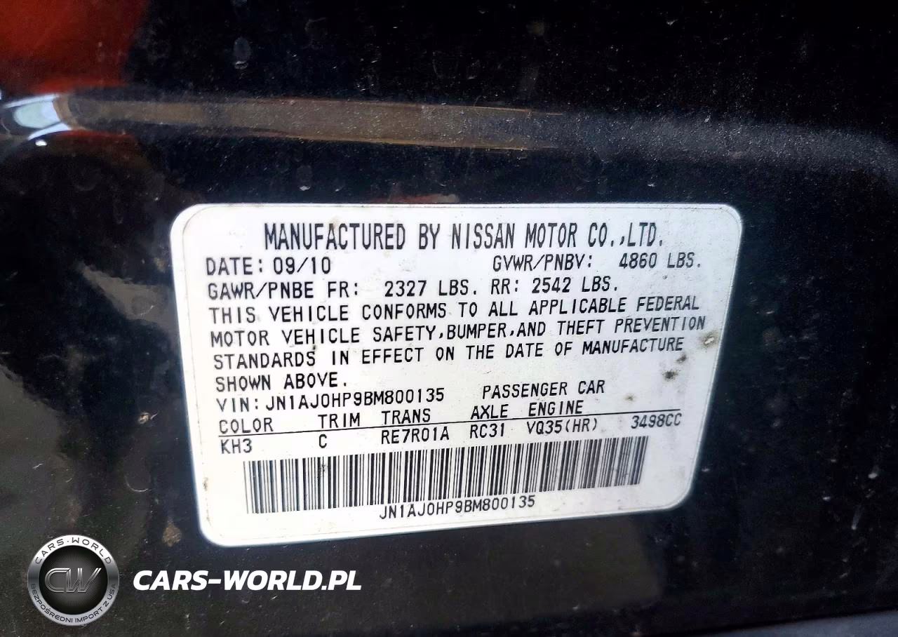 2011 Infiniti Ex35 Base VIN:JN1AJ0HP9BM800135 - 12
