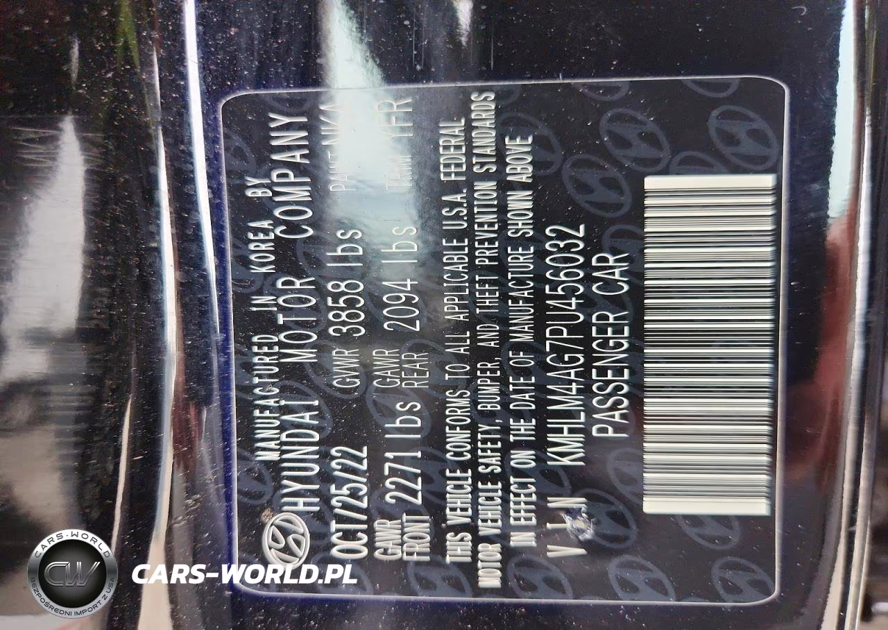 2023 Hyundai Elantra Sel VIN:KMHLM4AG7PU456032 - 13