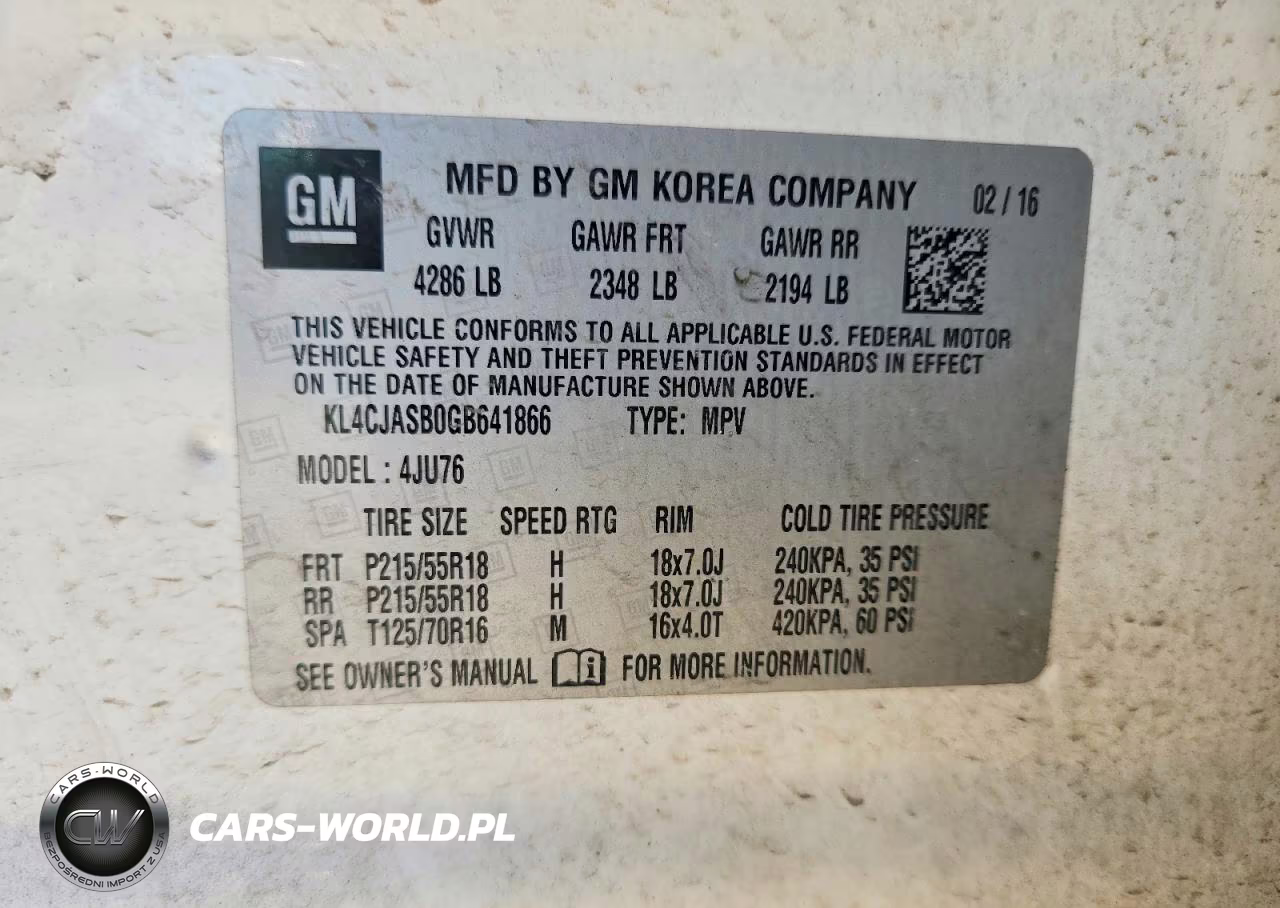 2016 Buick Encore VIN:KL4CJASB0GB641866 - 13