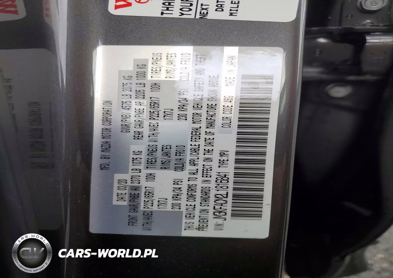 2020 Mazda Cx-5 Touring VIN:JM3KFACM2L1816841 - 13