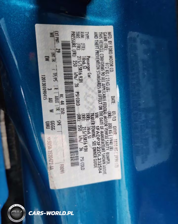 2013 Ford Focus Se VIN:1FADP3F22DL232584 - 12