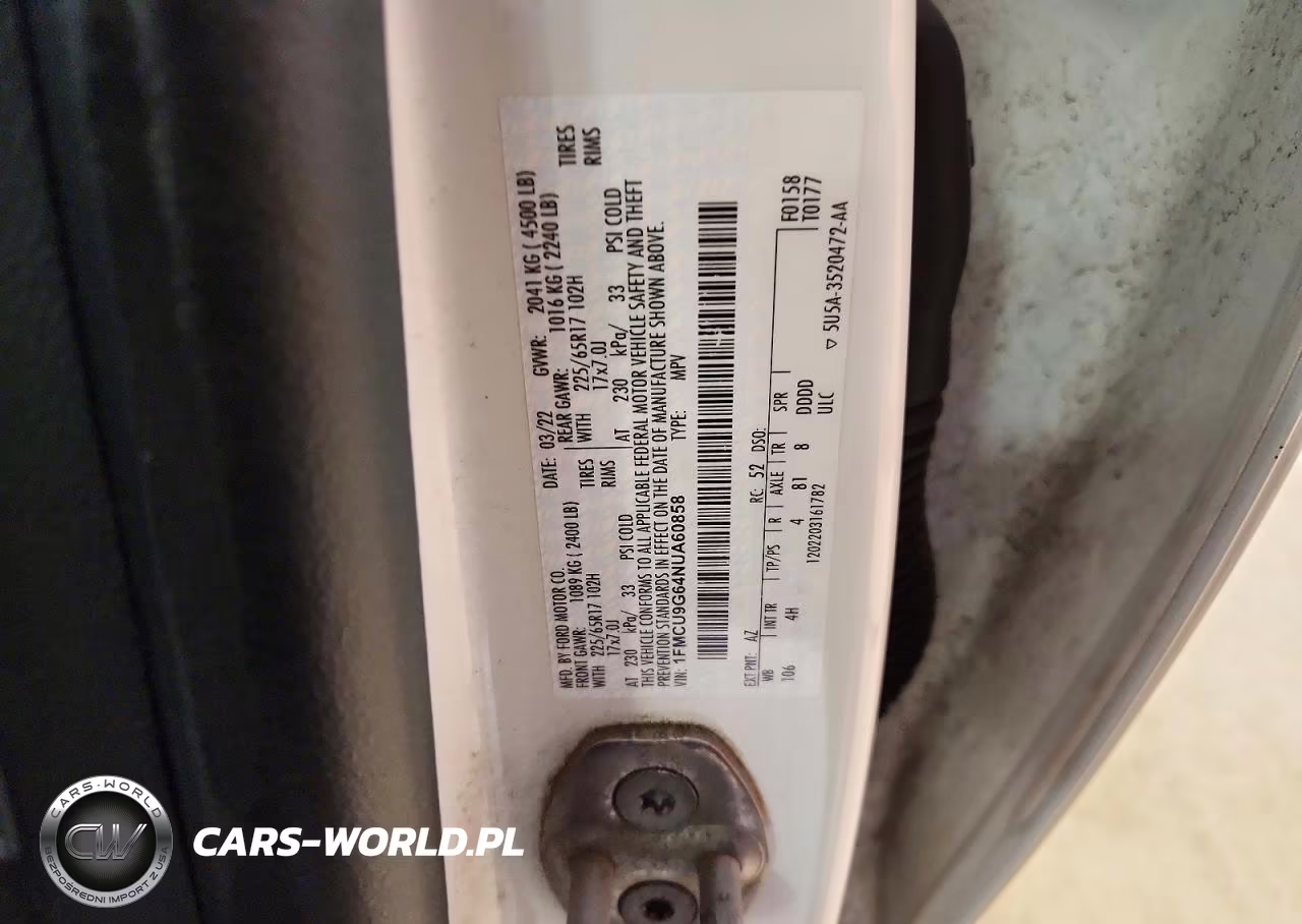 2022 Ford Escape Se VIN:1FMCU9G64NUA60858 - 13
