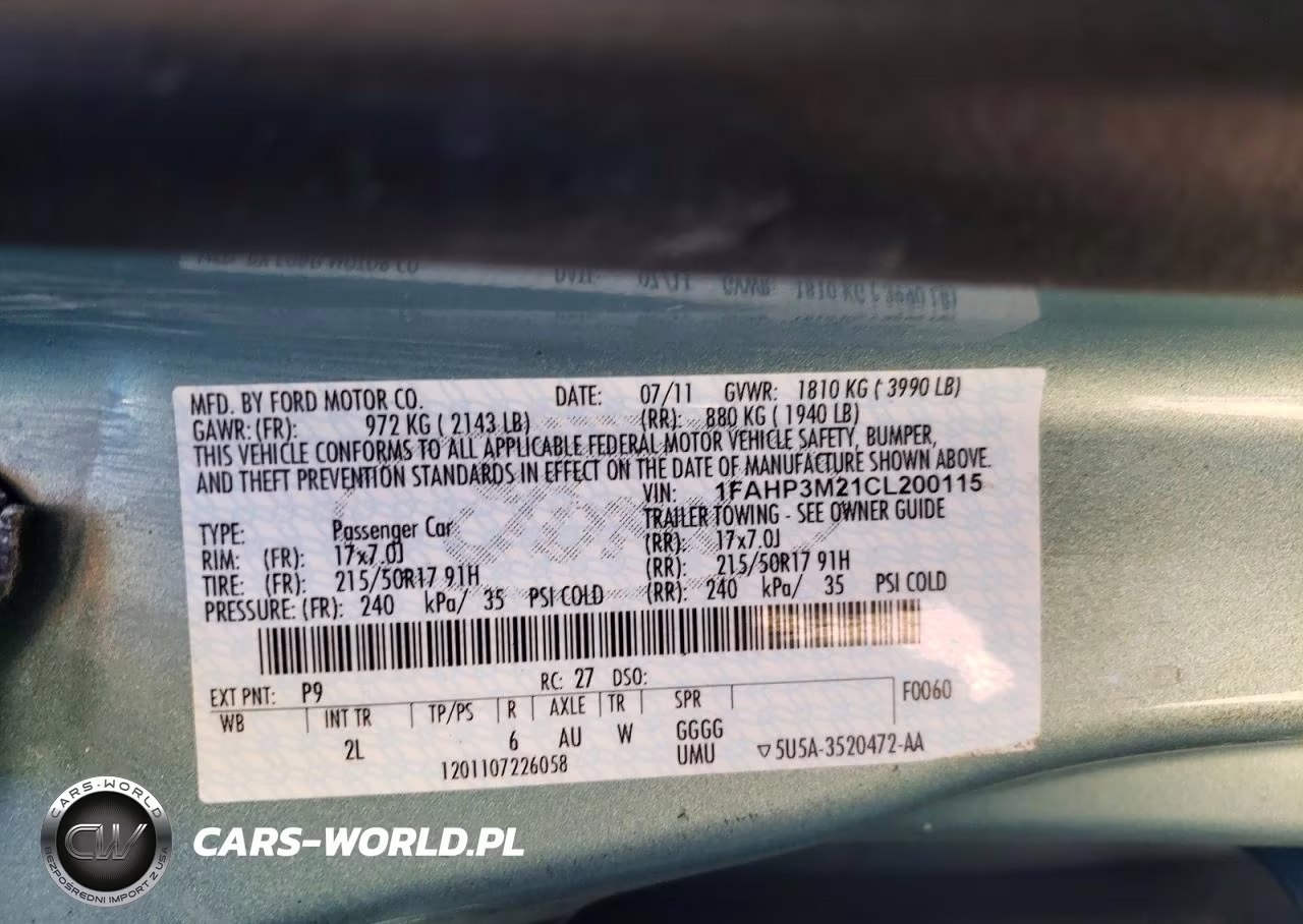 2012 Ford Focus Sel VIN:1FAHP3M21CL200115 - 13
