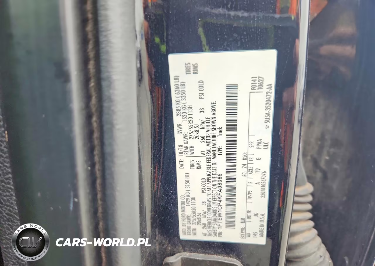 2019 Ford F150 Supercrew VIN:1FTEW1CP4KFA08086 - 12
