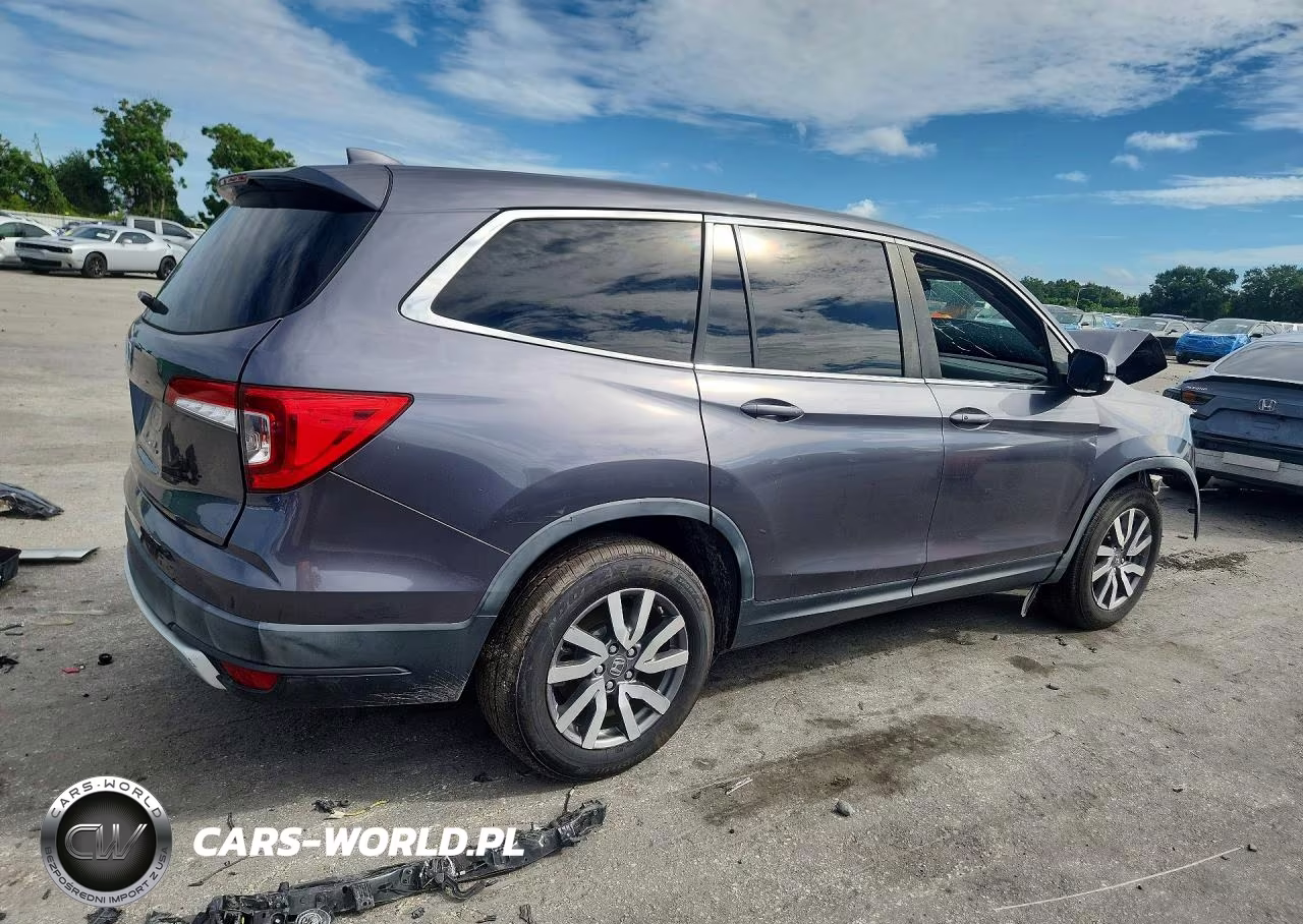 2021 Honda Pilot Ex VIN:5FNYF5H39MB027525 - 3