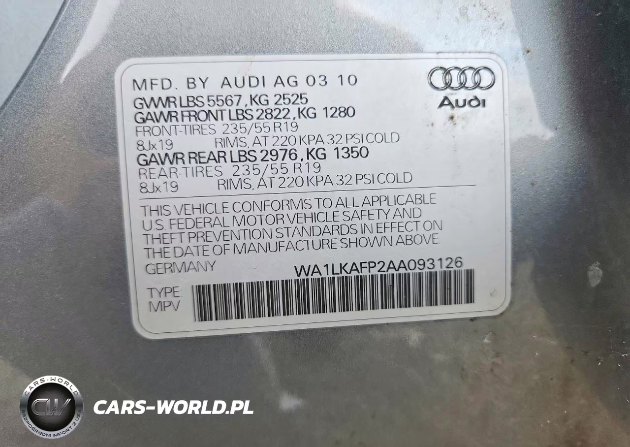 2010 Audi Q5 Premium Plus VIN:WA1LKAFP2AA093126 - 13