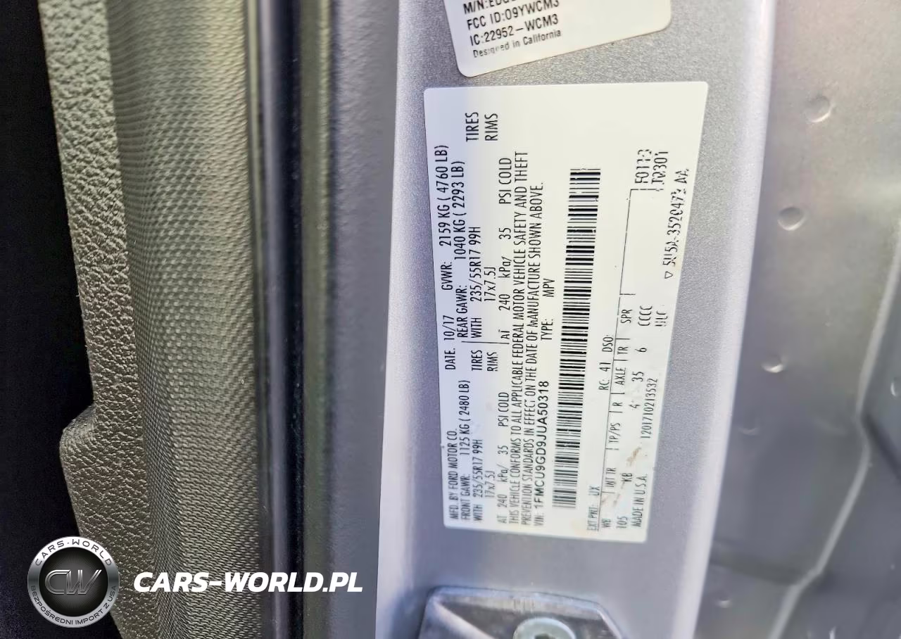 2018 Ford Escape Se VIN:1FMCU9GD9JUA50318 - 13