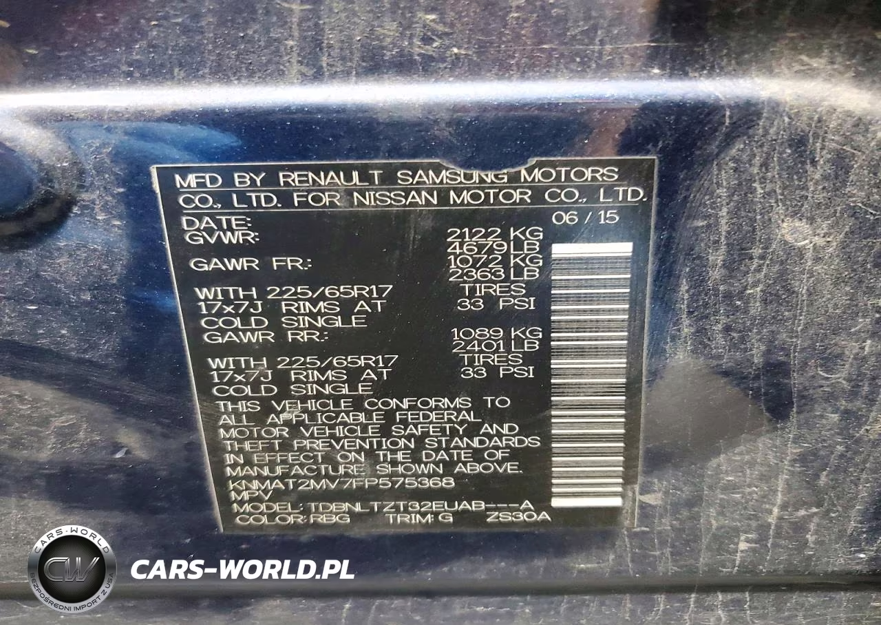 2015 Nissan Rogue Sv VIN:KNMAT2MV7FP575368 - 13