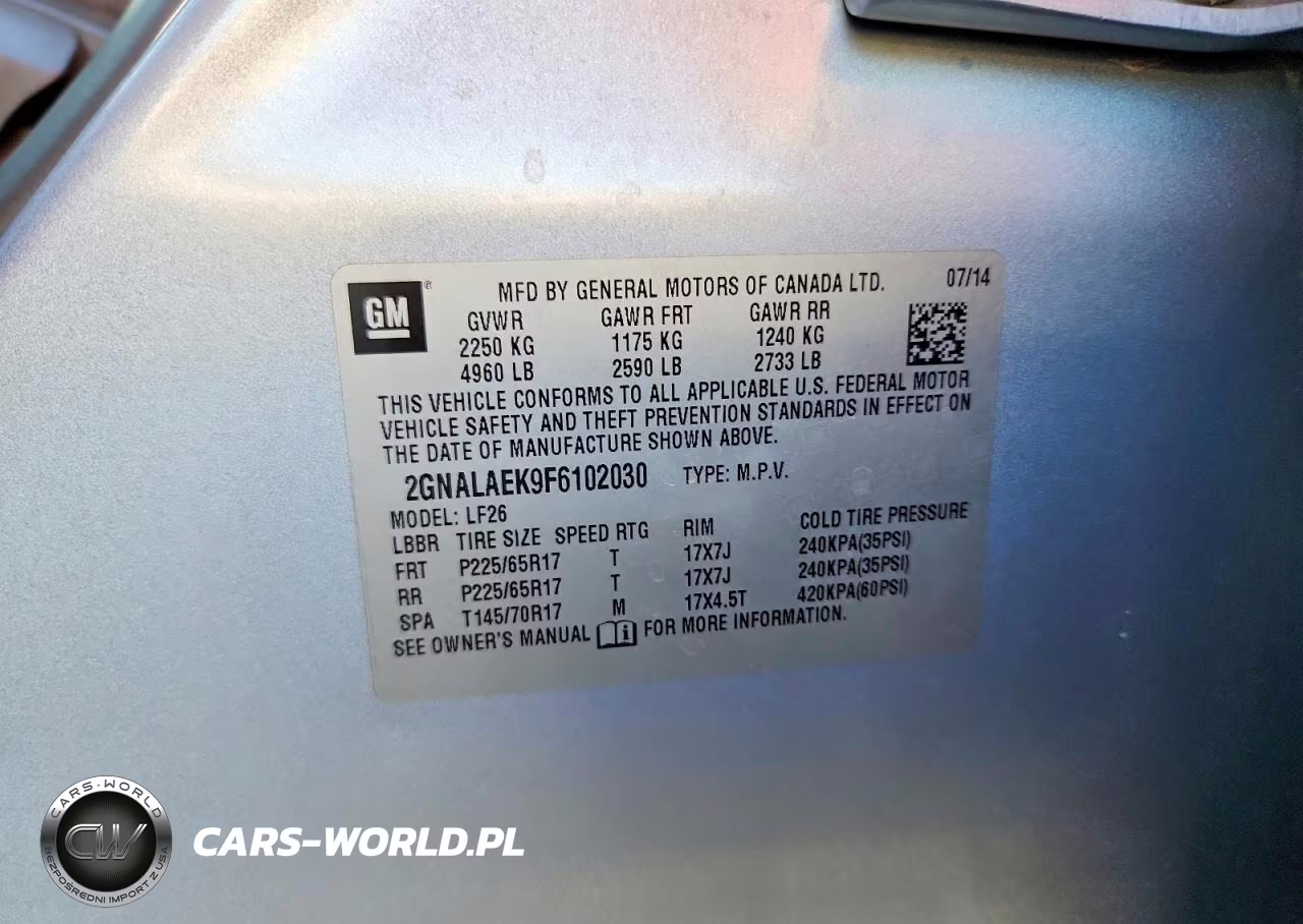 2015 Chevrolet Equinox Ls VIN:2GNALAEK9F6102030 - 14