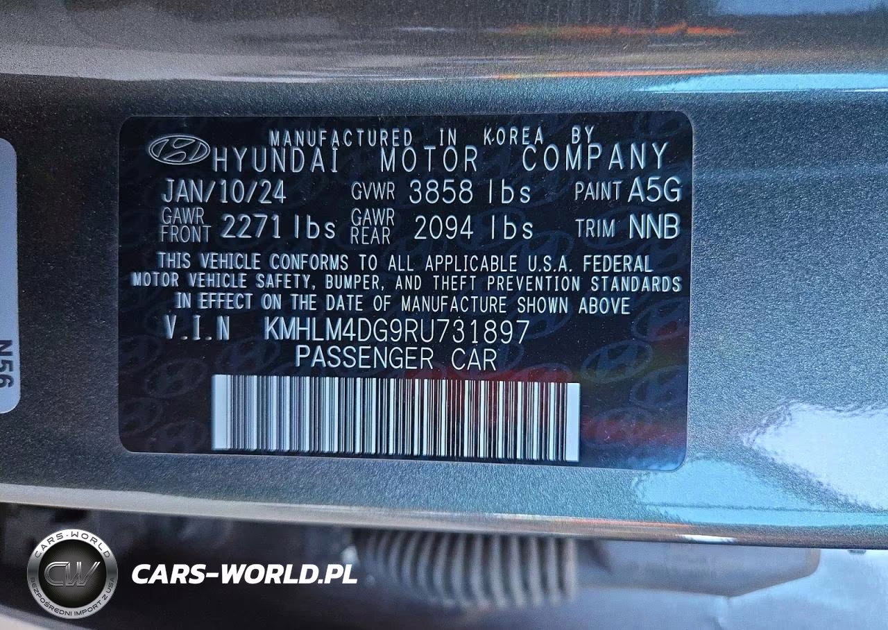 2024 Hyundai Elantra Sel VIN:KMHLM4DG9RU731897 - 12