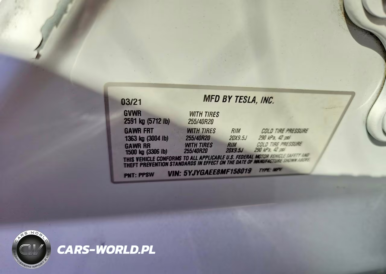 2021 Tesla Model Y VIN:5YJYGAEE8MF158019 - 14