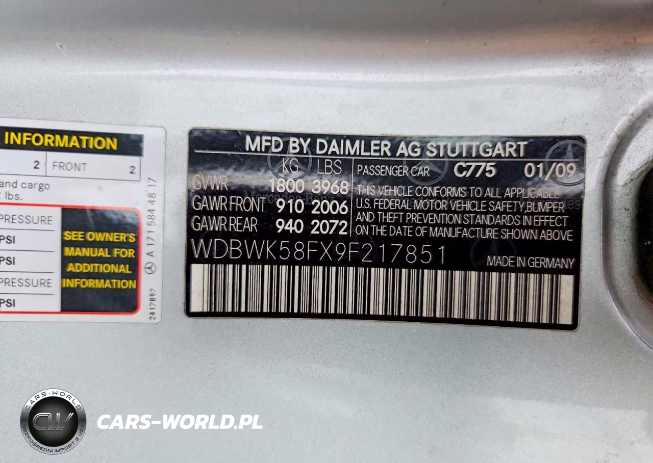 2009 Mercedes-Benz Slk 350 VIN:WDBWK58FX9F217851 - 12