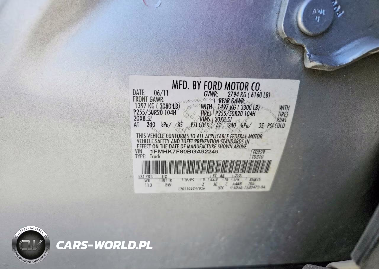 2011 Ford Explorer Limited VIN:1FMHK7F80BGA92249 - 14