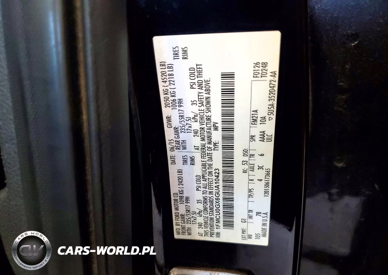 2016 Ford Escape Se VIN:1FMCU0GX6GUA10423 - 13