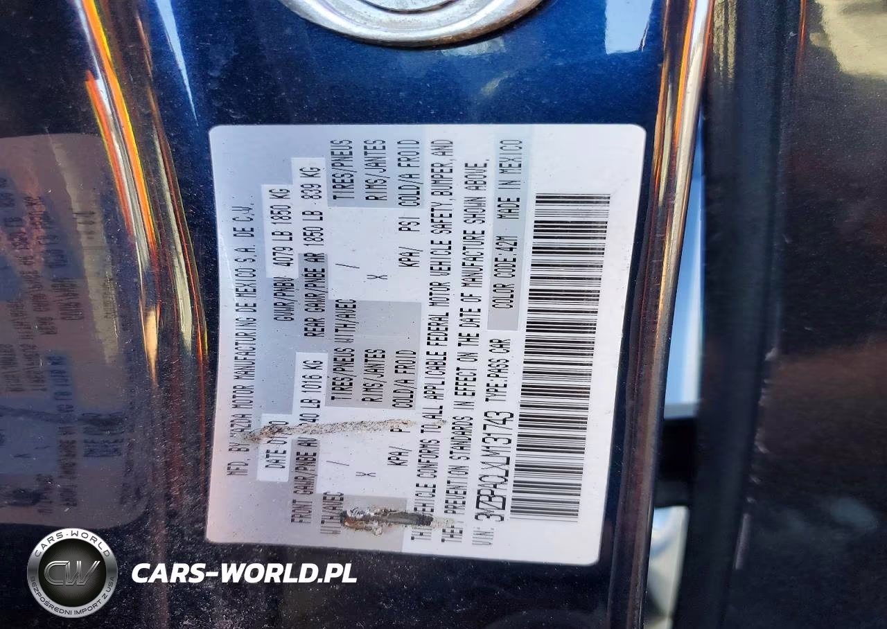 2020 Mazda 3 Select VIN:3MZBPACLXLM131743 - 12