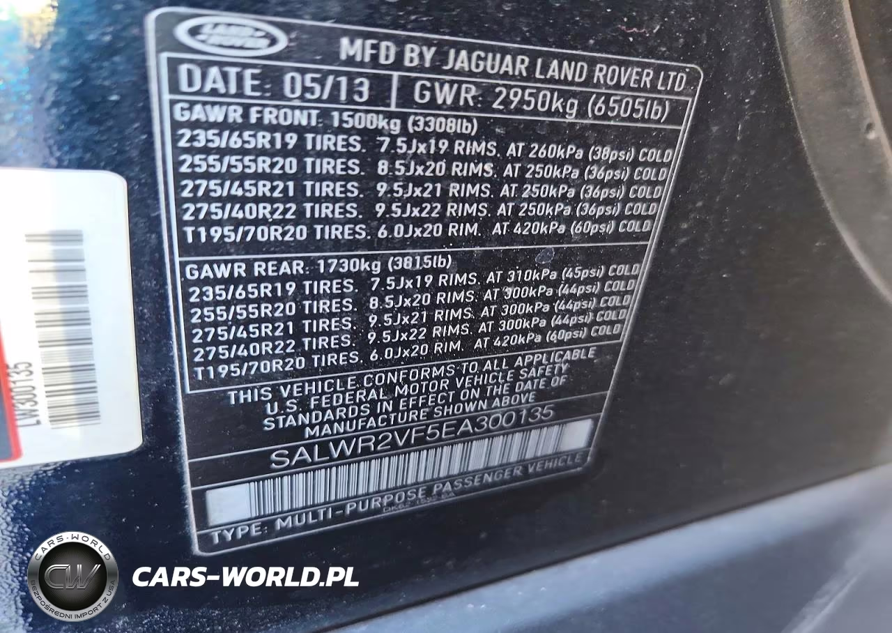 2014 Land Rover Range Rover Sport Hse VIN:SALWR2VF5EA300135 - 13