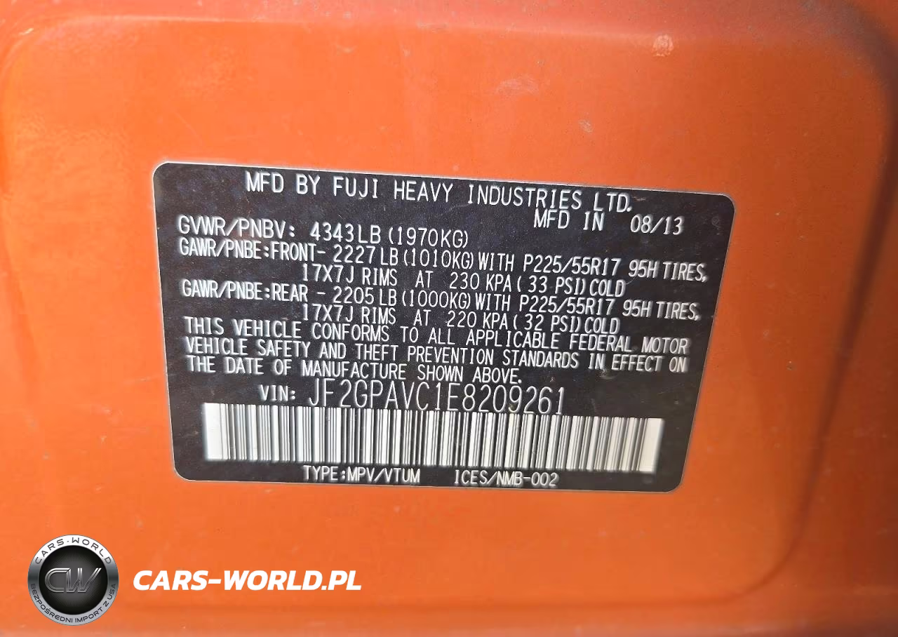 2014 Subaru Xv Crosstrek 2.0 Premium VIN:JF2GPAVC1E8209261 - 13